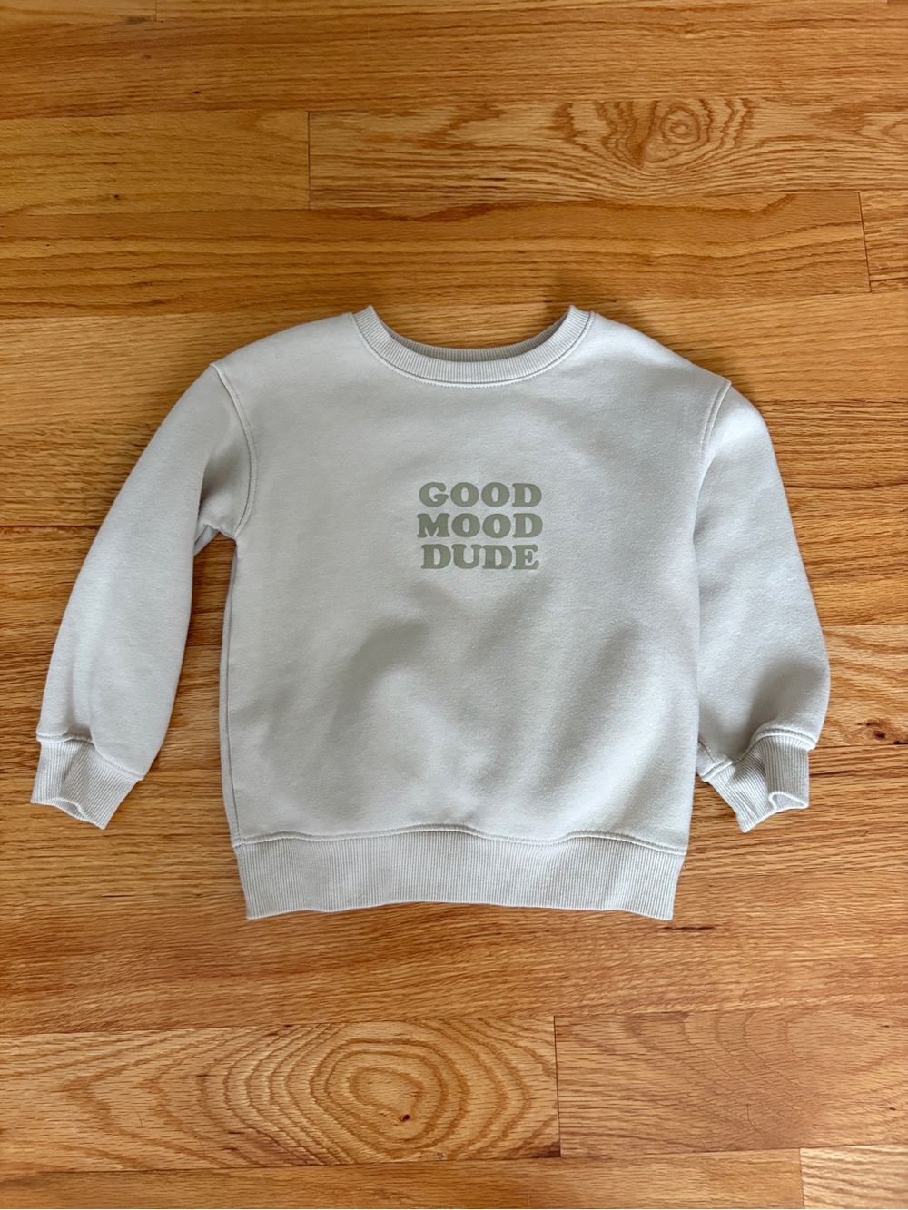 Cat & Jack Good Mood Dude Sweatshirt - Cream